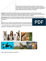 Ciencias Naturales Animales y Su Aliemntacion