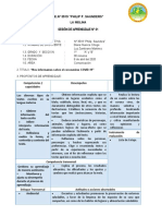 SESION DE APRENDIZAJE #01proyecto Covid Comu