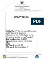 2022 Graduation Activity Design