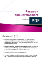 Research and Development (Apoteker 2022)