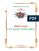 Phan Loai Cac Dang Toan Lop 6
