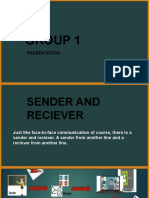 Group 1 Presentation on Features of Digital Communication