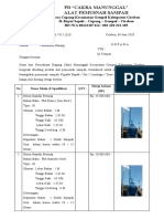 Surat Penawaran PD Cakra Manunggal