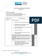 Beck Institute CTRS R Scoring Rubric and CBT Checklist