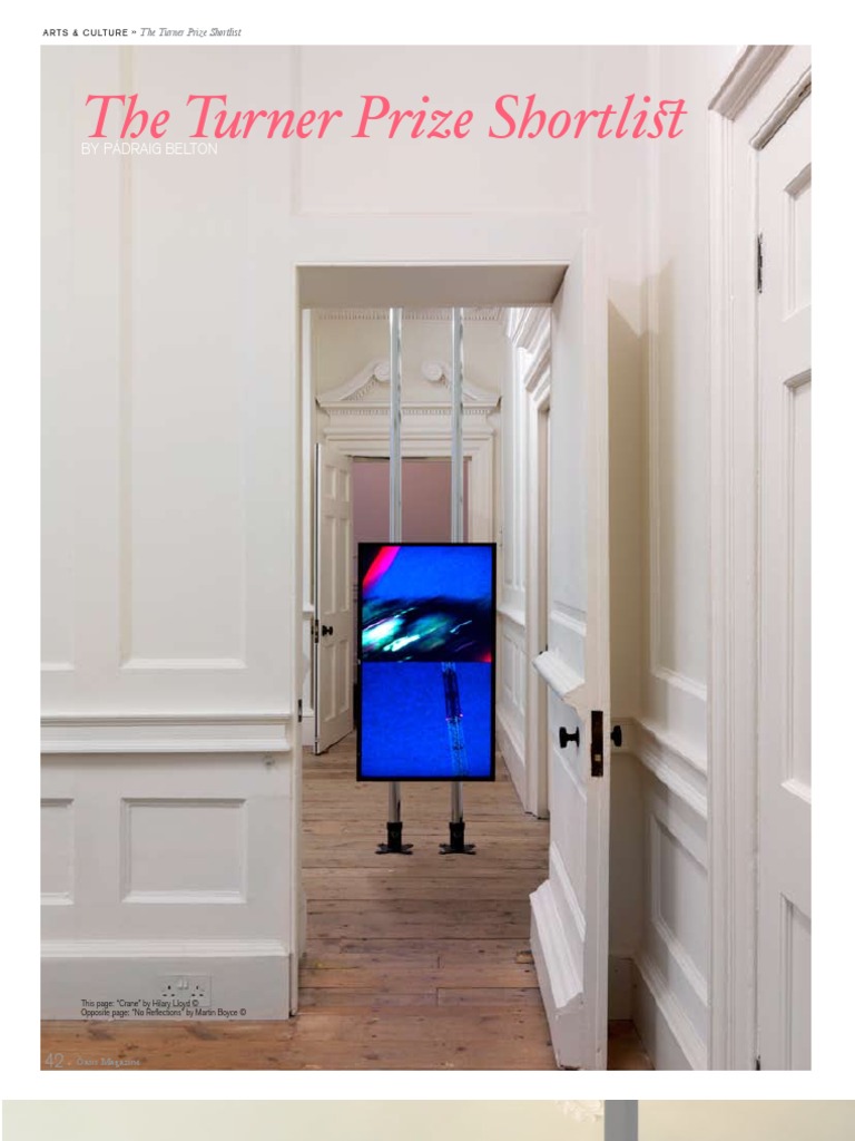 Survey Article On The Turner Prize Shortlist PDF Art Movements Modern Art