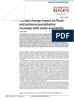 Climate Change Impact On Food and Extreme Precipitation Increases With Water Availability