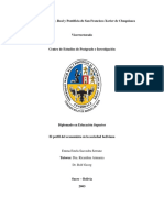 El Perfil Del Economista en La Sociedad Boliviana