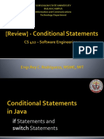 CS412 Conditional Statements Review
