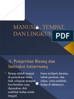 Manusia, Tempat, Dan Lingkungan