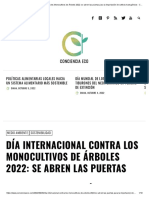 Día Internacional Contra Los Monocultivos de Árboles 2022 - Se Abren Las Puertas para La Importación de Cultivos Transgénicos - Conciencia Eco