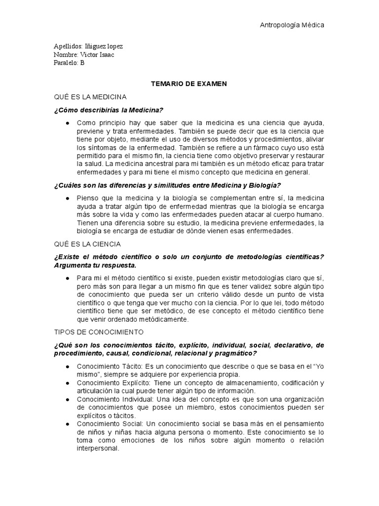 Introducción a la Antropología Médica | PDF | Conocimiento | Advaita ...