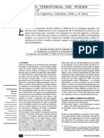 La distribución territorial del poder en Iberoamérica