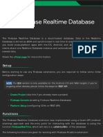 Firebase Realtime Database Documentation