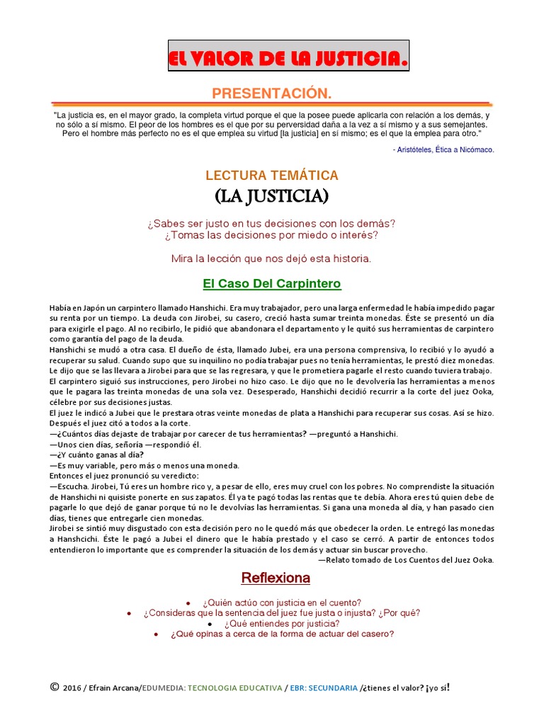 El Valor de La Justicia | PDF | Justicia | Crimen y violencia