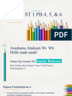 Materi Tema 6 ST 1 PB 4, 5, & 6