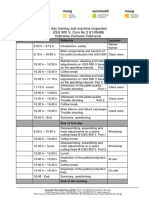 2 - Day Training Schedule For USG 900 V
