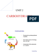 BSc. BT Sem I U-2 Carbohydrates