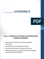 Tema 1 - Introducere in Teoria Economica