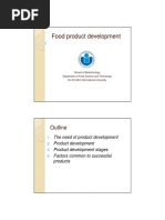 Lecture 12 Food Product Development