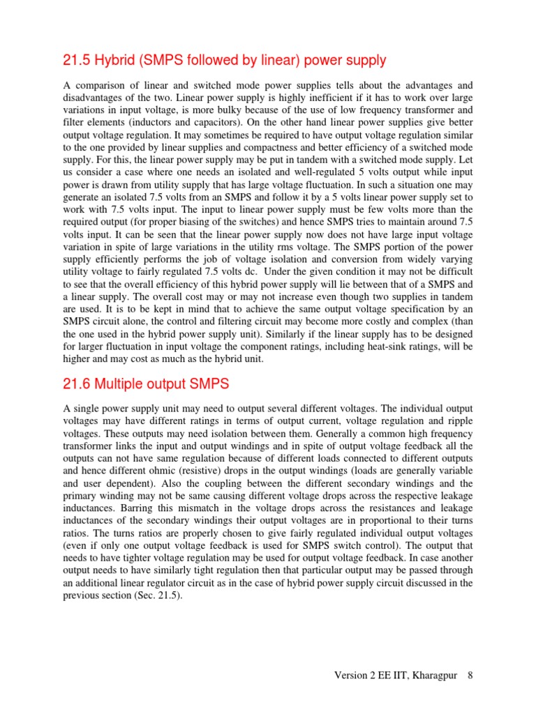 8 L21 (DP) (Pe) ( (Ee) Nptel) PDF Power Supply Electric Power