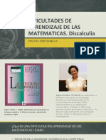 Dificultades en el aprendizaje de las matemáticas: Discalculia