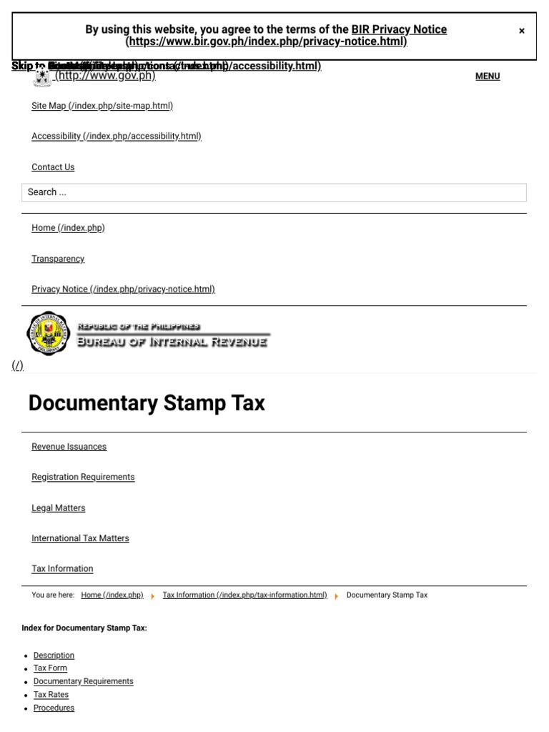 Documentary Stamp Tax Overview | PDF | Stocks | Taxes