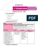 ACTIVIDAD N de Ciencia para El Martes 25-10