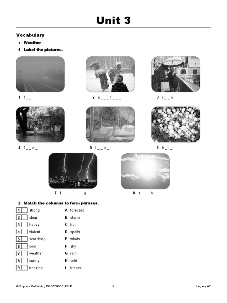03 Legacy A2 Unit 3 | PDF | Sky | Adverb