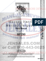 Massey Ferguson MF290 Parts Manual