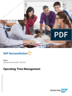 Operating Time Management in SAP SuccessFactors