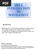 Unit1 Introduction To Management