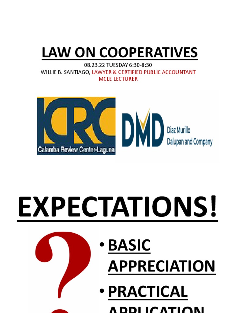 3rd PartLaw On Cooperatives PDF Cooperative Taxes