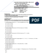 Soal Pat MP Sma n1 MT 22