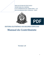 Manual do Contribuinte do Sistema Eletrônico de Regimes Especiais