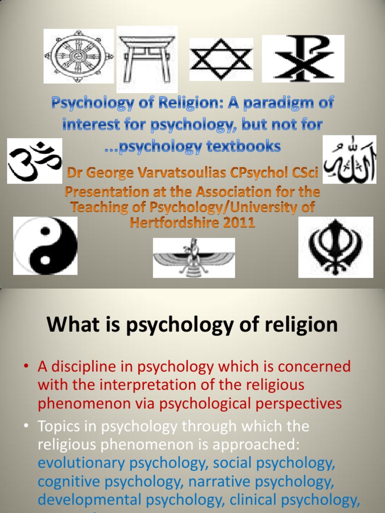 Psychology of Religion Insights | PDF | Psychology | Psychotherapy