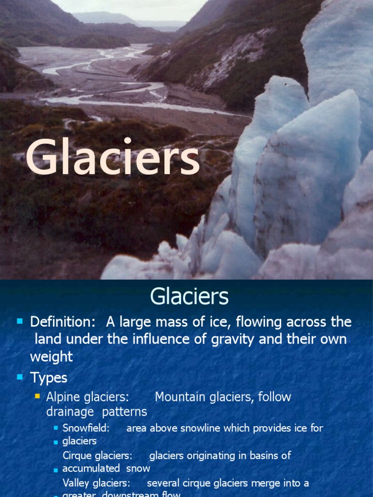Glaciers PDF Glacier Valley