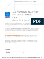 2022 National Teachers' Day - Registration Form (Online Participants)