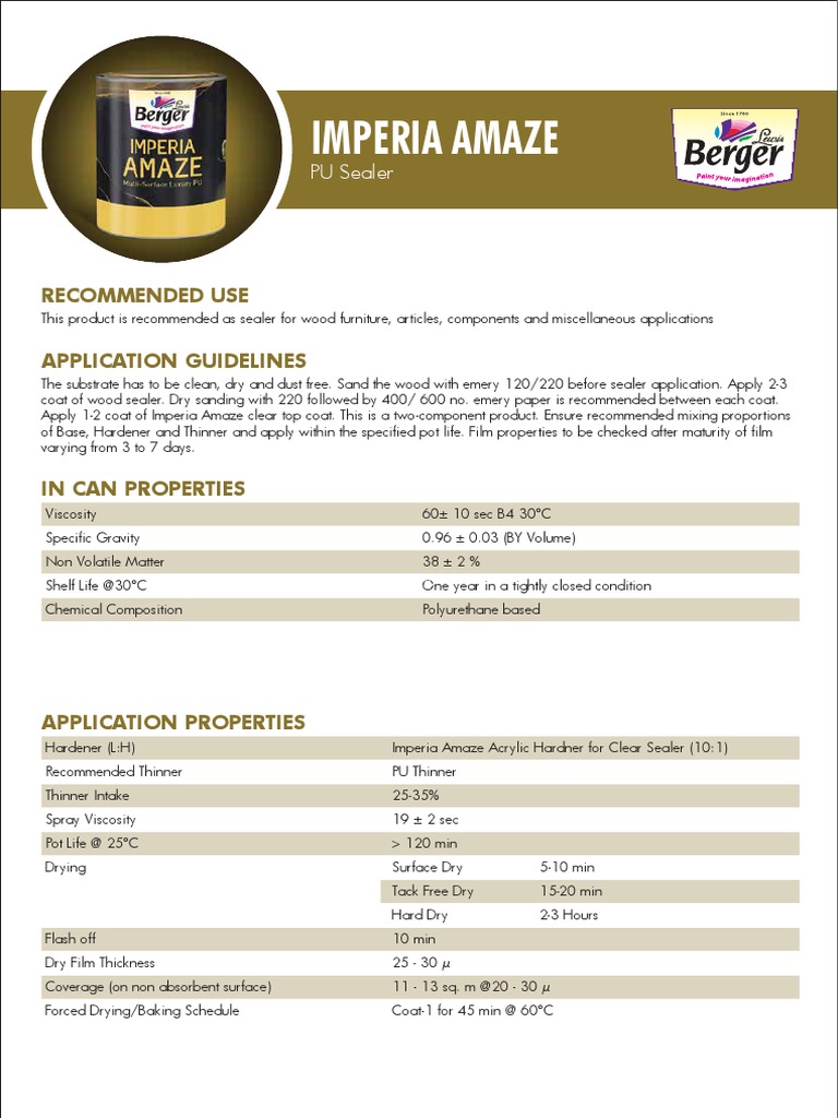 Berger Paints MSDS DataSheet15032022050028 PDF Paint Acrylic Paint