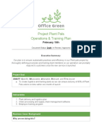 Project Plant Pals Ops & Training Plan