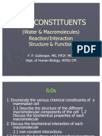 Macro Molecular Constituents of The Cell