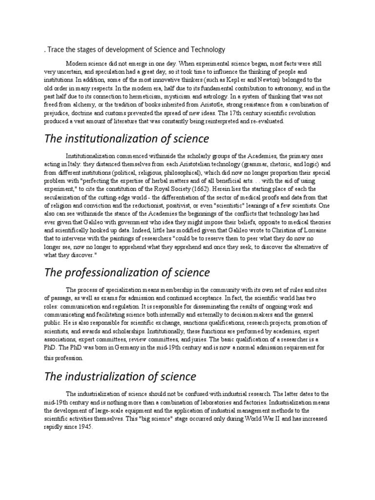 Evolution of Science and Technology | PDF | Science | Aristotle