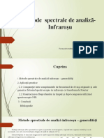 Metode Spectrale de Analiză - Infraroşu