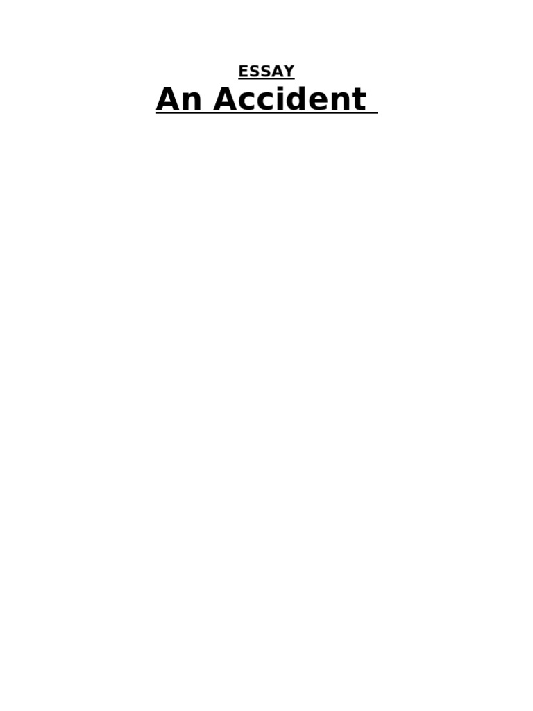 an accident essay pdf