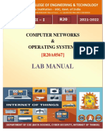 Computer Networks and Operating Systems Lab Manual (R20a0567)
