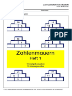 Zahlenmauern ZR20 Heft 1 PDF