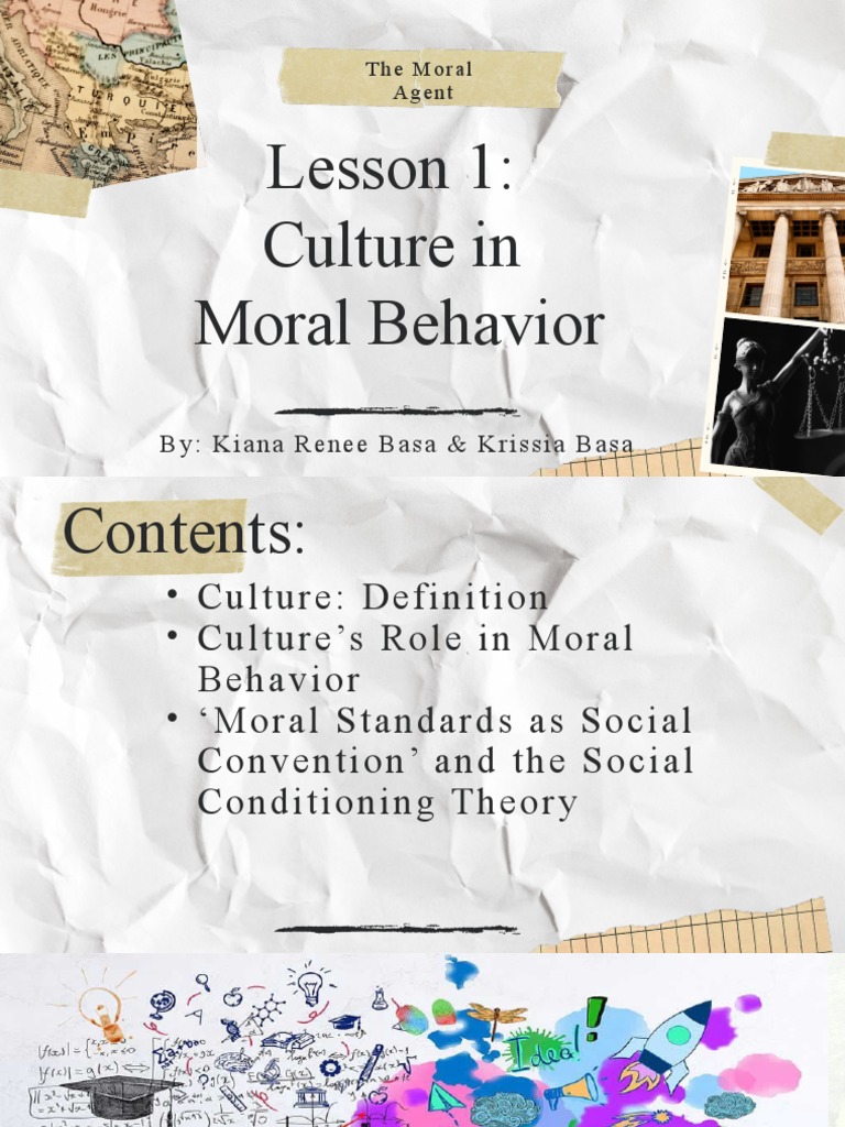 Culture in Moral Behavior PDF Morality Socialization