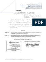Cruzeiro Resolucao Reitoria 335-2021 e Edital Processo Seletivo EAD 1sem2022