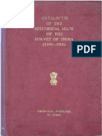 0 Catalogue of Historical Maps of Survey of India 1700-1900 by Prasad
