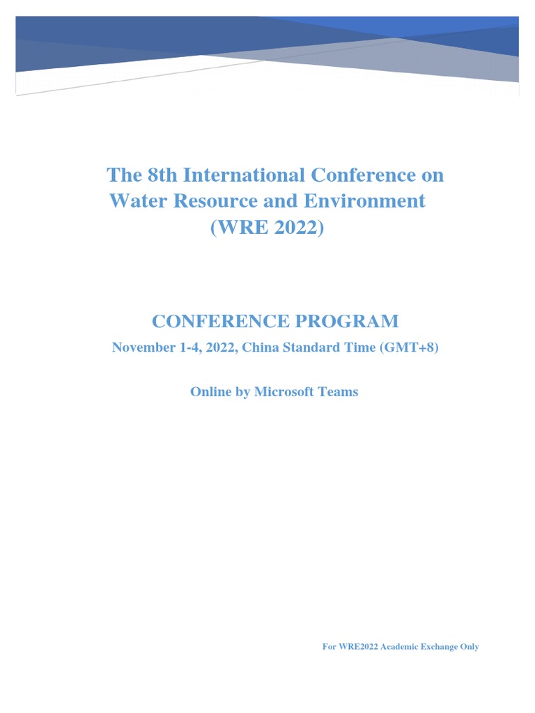 WRE2022Conference Program 10.17 | PDF | Greenhouse Gas | Carbon Footprint