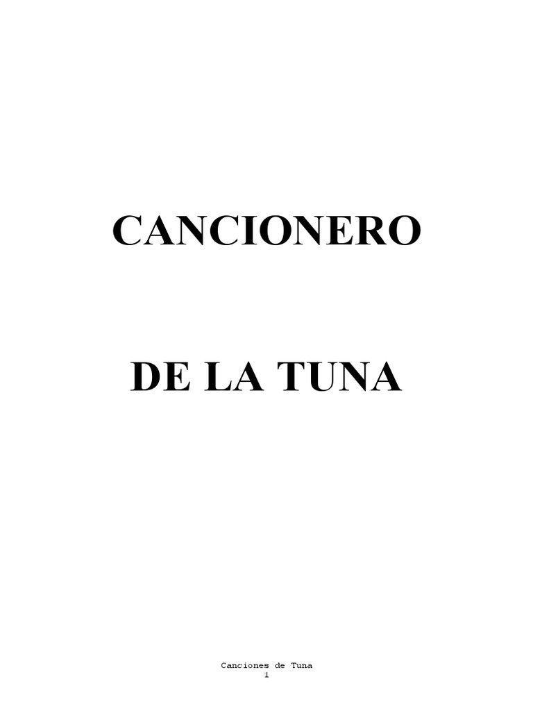Cancionero Tuna PDF Amor Beso
